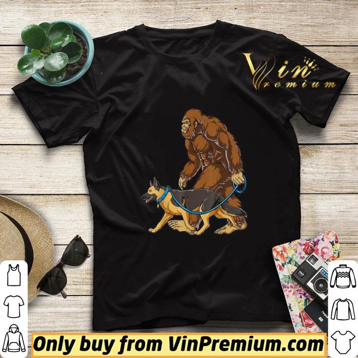 Bigfoot Walking German Shepherd shirt sweater e776f747 bigfoot walking german shepherd shirt sweater 4 - Bigfoot Walking German Shepherd shirt sweater