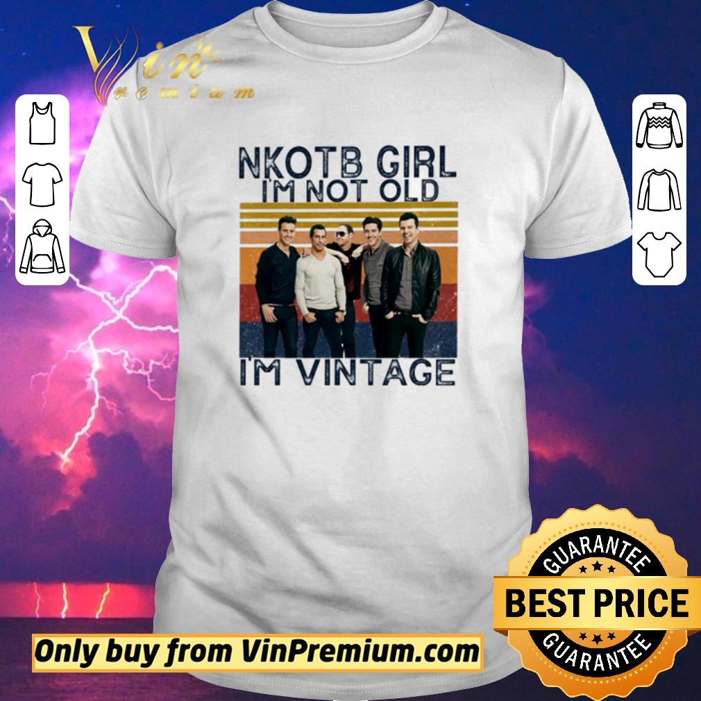 Awesome New Kids on the Block NKOTB Girl I’m not old I’m vintage shirt sweater
