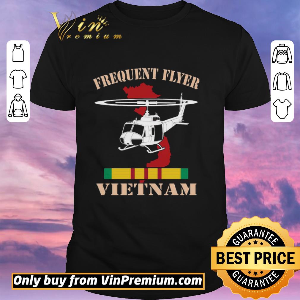 Funny Vietnam Veteran Map Frequent Flyer Huey Military Welcome Home shirt sweater