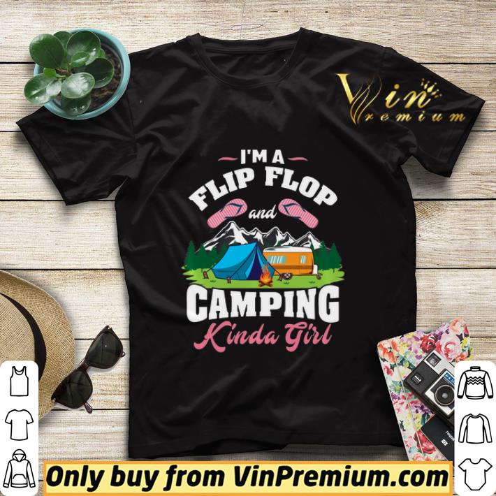 f28f73e2 flip flop camping kinda girl gift for camper pullover shirt sweater 4 - Flip Flop & Camping Kinda Girl – Gift For Camper Pullover shirt sweater
