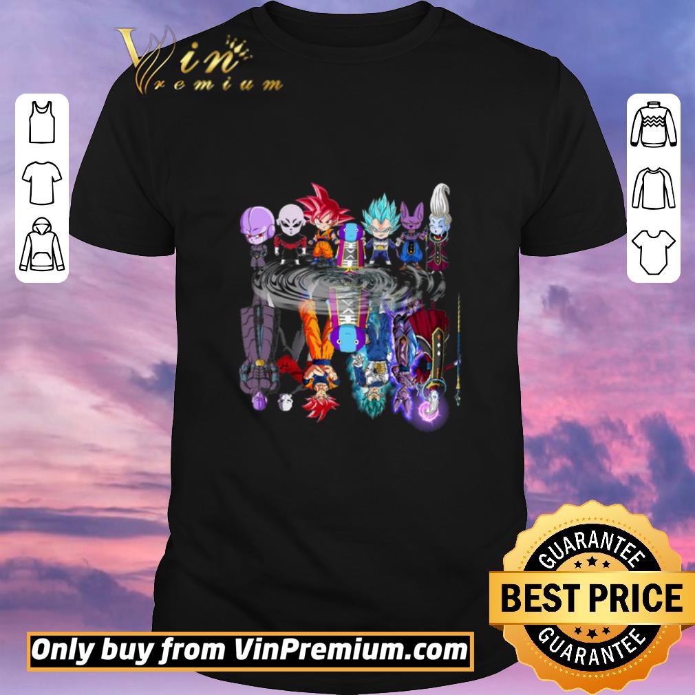 Funny Dragon Ball Super Chibi Character Water Reflection shirt sweater