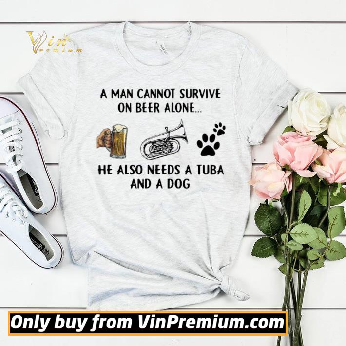 025794c4 a man cannot survive on beer alone he also needs a tuba and a dog shirt sweater 4 - A Man Cannot Survive On Beer Alone He Also Needs A Tuba And A Dog shirt sweater