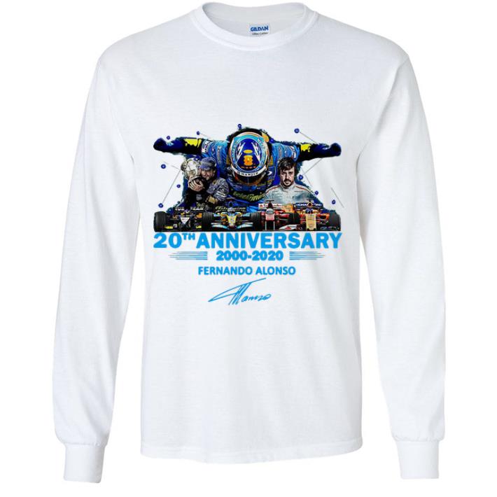 069ae83b awesome fernando alonso 2000 2020 20th anniversary signature shirt 4 - Awesome Fernando Alonso 2000-2020 20th Anniversary Signature shirt