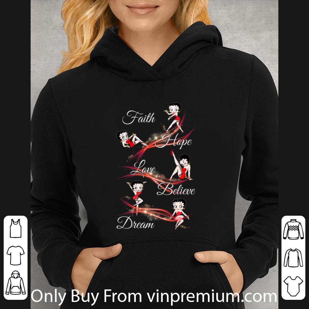 0c30415e original betty boop faith hope love believe dream shirt 4 - Original Betty Boop Faith Hope Love Believe Dream shirt