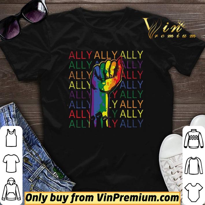 Ally Black Lives Matter Heart LGBT Skin Color shirt sweater