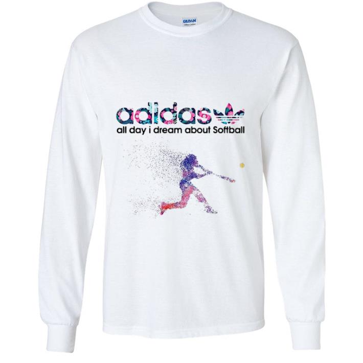 2fe25b24 original adidas all day i dream about softball shirt 4 - Original Adidas All Day I Dream About Softball shirt