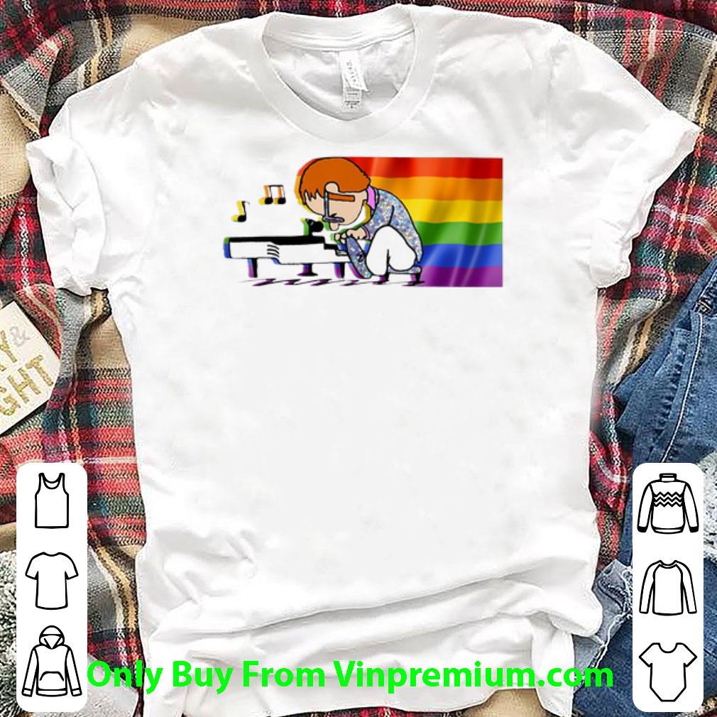 Hot LGBT Elton John And Piano Rocketman shirt