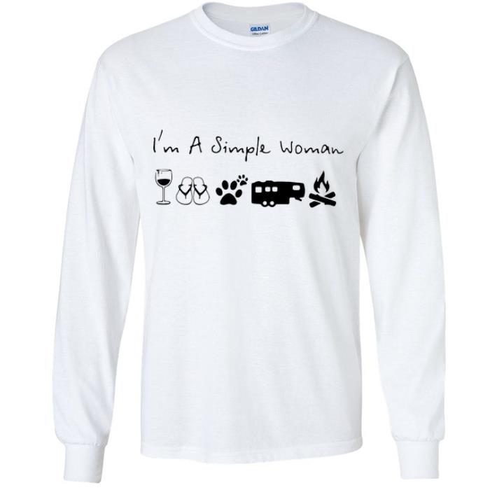 39662c8d pretty i m a simple woman wine flip flop dog camping and campfire shirt 4 - Pretty I’m A Simple Woman Wine Flip Flop Dog Camping And Campfire shirt