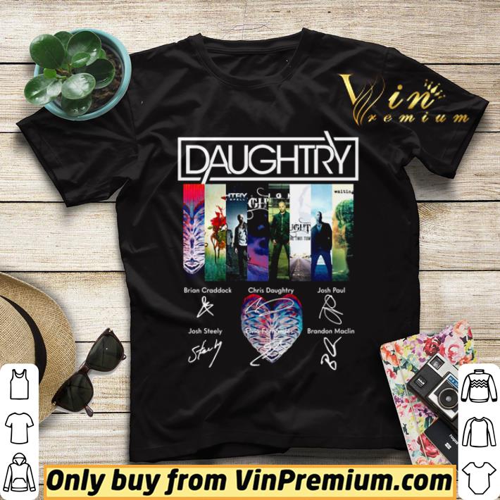 3ed1512f daughtry band members signatures shirt sweater 4 - Daughtry band members signatures shirt sweater