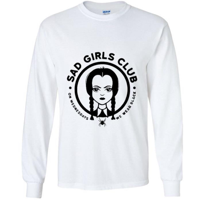441ade91 nice wednesday addams sad girls club on wednesdays we wear black shirt 4 - Nice Wednesday Addams Sad Girls Club On Wednesdays We Wear Black shirt