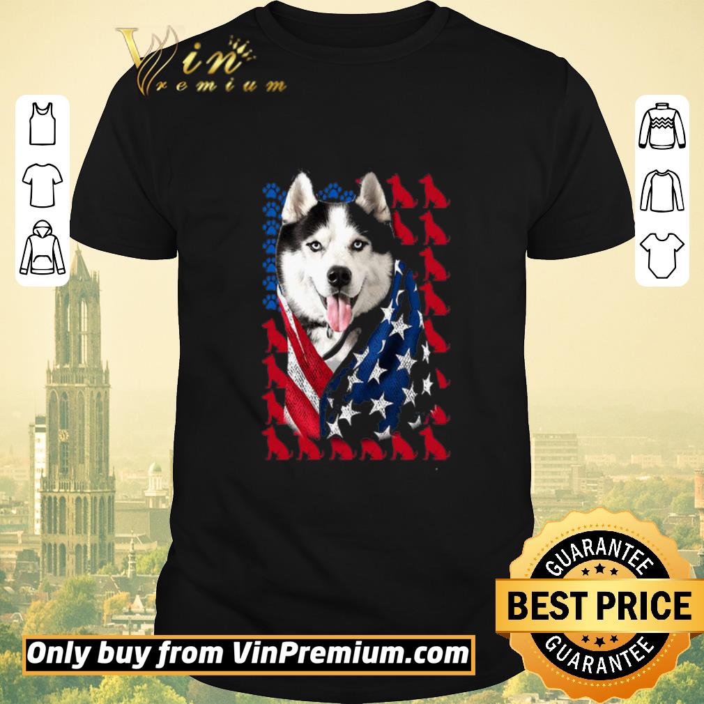 Nice Husky Cloak American Flag shirt sweater