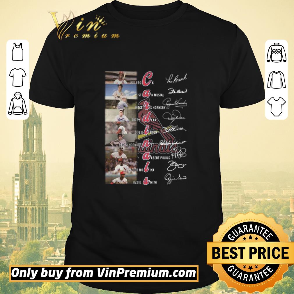 Awesome St. Louis Cardinals Team Lou Brock Stan Musial Signatures shirt sweater