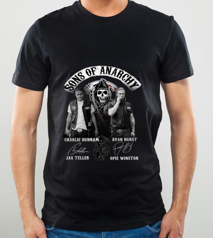 4fc9937b top sons of anarchy charlie hunnam and ryan hurst signatures shirt 4 - Top Sons Of Anarchy Charlie Hunnam And Ryan Hurst Signatures shirt