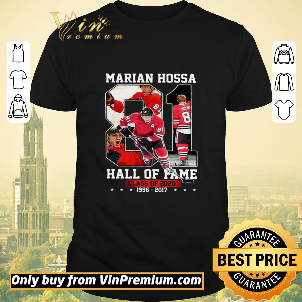 Marian hossa 81 hall of fame class of 2020 1996 2017 stars shirt sweater