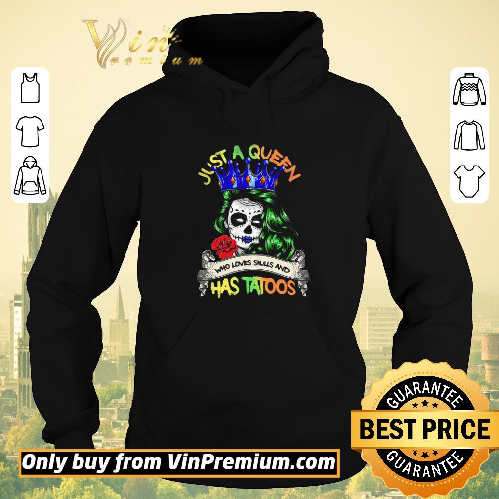 5e0fa6bd awesome festival of death just a queen who loves skull and has tattoos shirt sweater 4 - Awesome Festival of death just a queen who loves skull and has tattoos shirt sweater