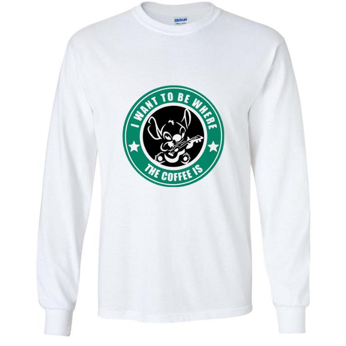 62b542c1 top i want to be where the coffee is stitch shirt 4 - Top I Want To Be Where The Coffee Is Stitch shirt
