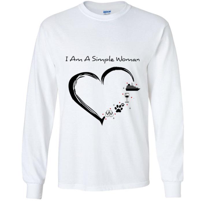 641a20b6 pretty i am a simple woman i like flip flop paw dog wine cruise ship shirt 4 - Pretty I Am A Simple Woman I Like Flip Flop Paw Dog Wine Cruise Ship shirt