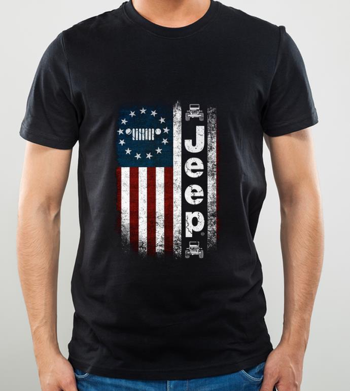 68bb13db hot jeep betsy ross flag shirt 4 - Hot Jeep Betsy Ross Flag shirt