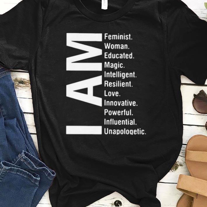Official I Am Feminist Woman Educated Magic Intelligent Shirt