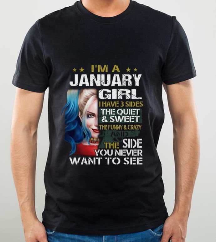 83b7aa2d awesome i m a january girl i have 3 sides the quiet sweet harley quinn shirt 4 - Awesome I'm A January Girl I Have 3 Sides The Quiet Sweet Harley Quinn shirt