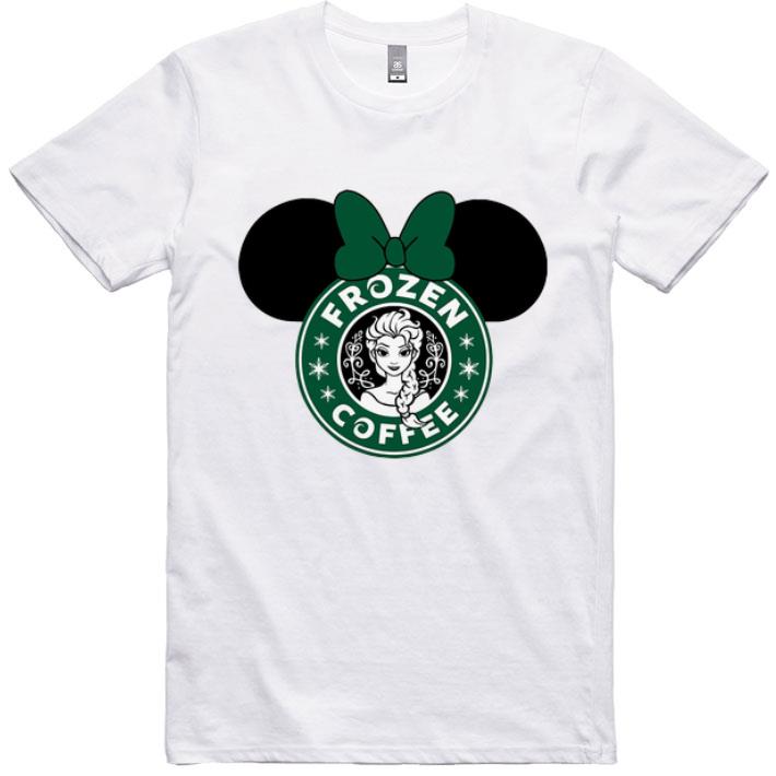Nice Disney Minnie Mouse Starbuck Frozen Coffee shirt