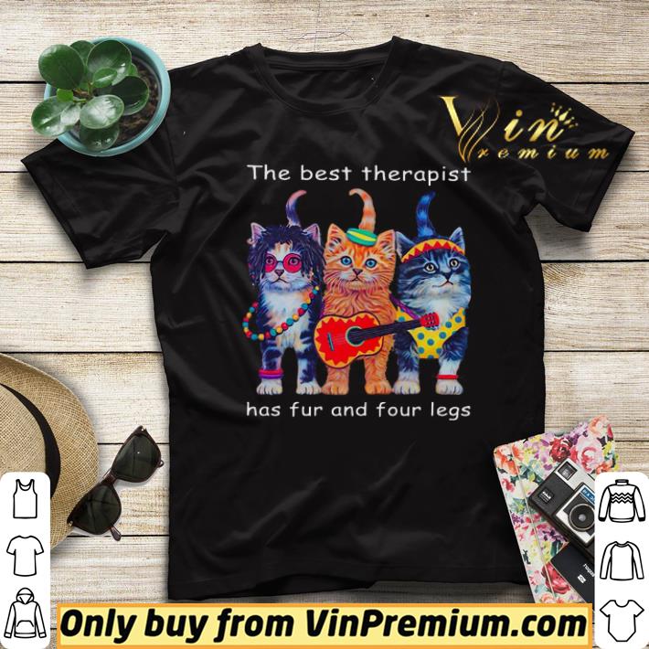 98502b9d awesome the best therapist has fur and four legs kittens shirt 4 - Awesome The Best therapist has fur and four legs Kittens shirt