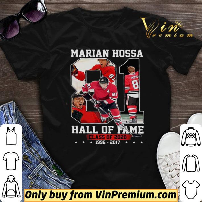 Marian hossa 81 hall of fame class of 2020 1996 2017 stars shirt sweater