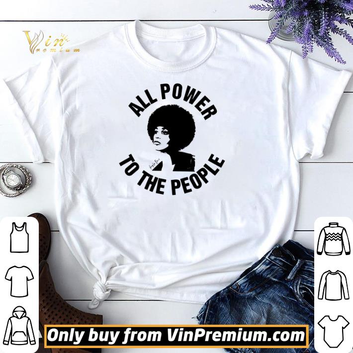 Original All Power to the people Angela Davis shirt sweater