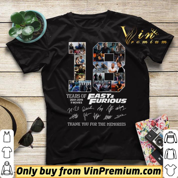 a7faf070 18 years of fast furious signatures thank you for the memories shirt sweater 4 - 18 years of Fast & Furious signatures thank you for the memories shirt sweater