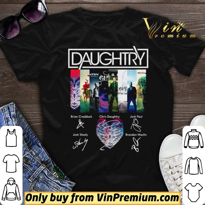 Daughtry band members signatures shirt sweater