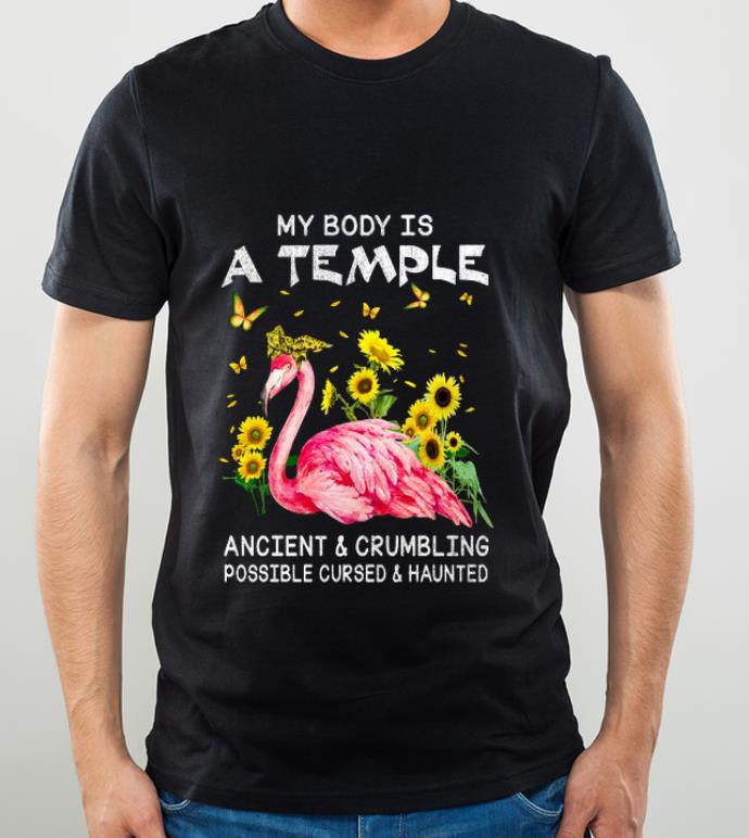 b6b0357d premium flamingo my body is a temple ancient crumbling possible cursed shirt 4 - Premium Flamingo My Body Is A Temple Ancient & Crumbling Possible Cursed shirt