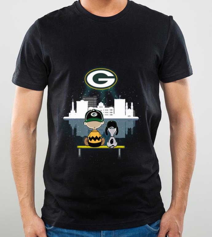 bf121e40 official snoopy and charlie green bay packers shirt 4 - Official Snoopy And Charlie Green Bay Packers shirt