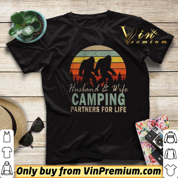 c1600d92 premium bigfoot husbandwife camping partners for life vintage shirt 4 - Premium Bigfoot HusbandWife Camping Partners For Life Vintage shirt