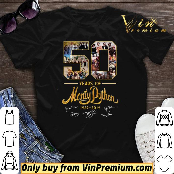 Funny 50 years of Monty Python 1969-2019 signature shirt sweater