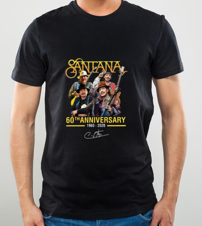 c720112c original santana 60th anniversary 1960 2020 signature shirt 4 - Original Santana 60th Anniversary 1960-2020 Signature shirt
