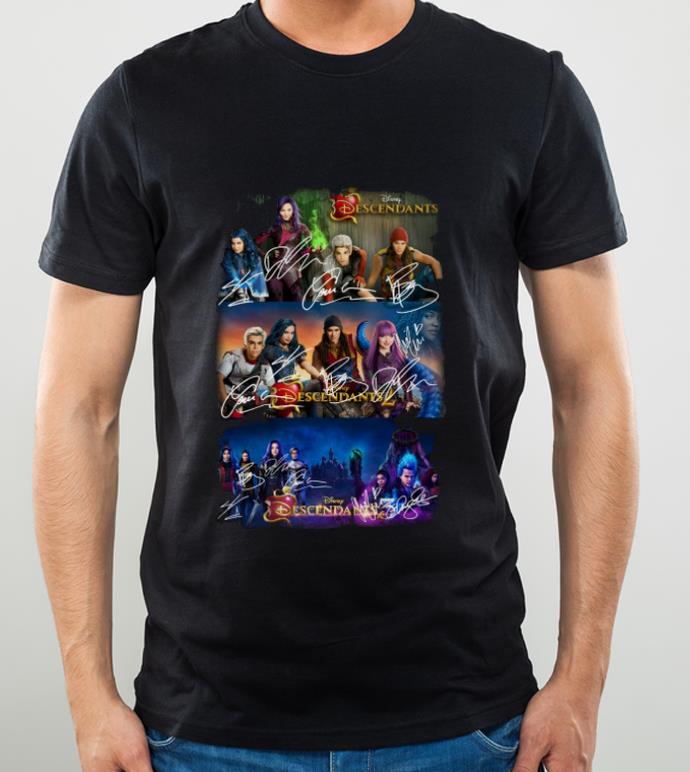 d5ca21e0 top disney descendants all actor signatures shirt 4 - Top Disney Descendants All Actor Signatures shirt