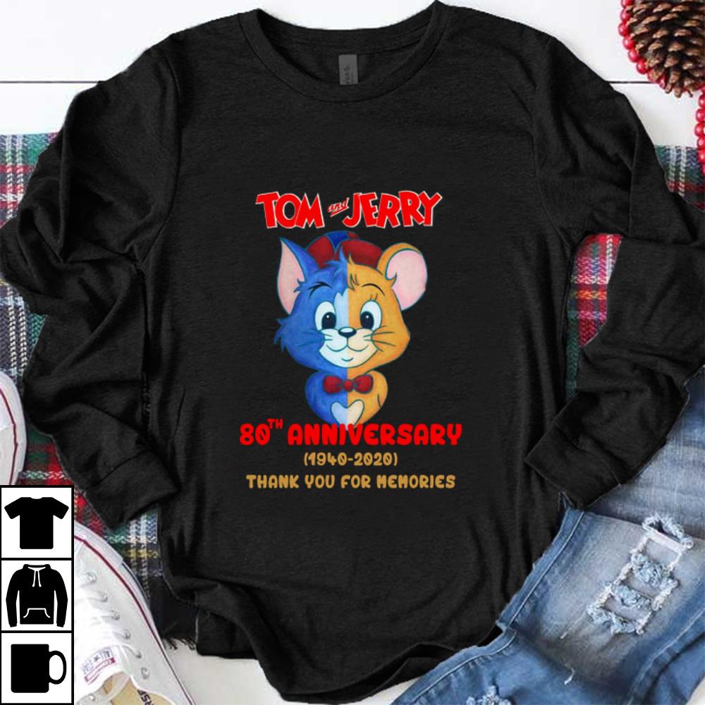 Premium Tom And Jerry 80th Anniversary 1940-2020 shirt