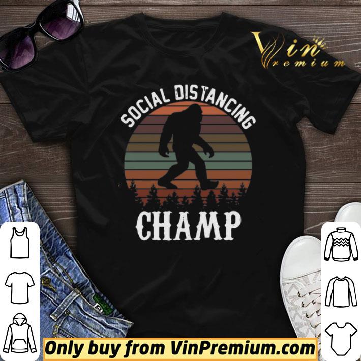 BigFoot Social Distancing Champ Introvert Antisocial vintage shirt sweater