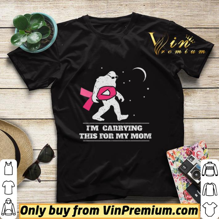 e8508352 bigfoot breast cancer awareness i m carrying this for my mom shirt sweater 4 - Bigfoot Breast Cancer Awareness I'm Carrying This For My Mom shirt sweater