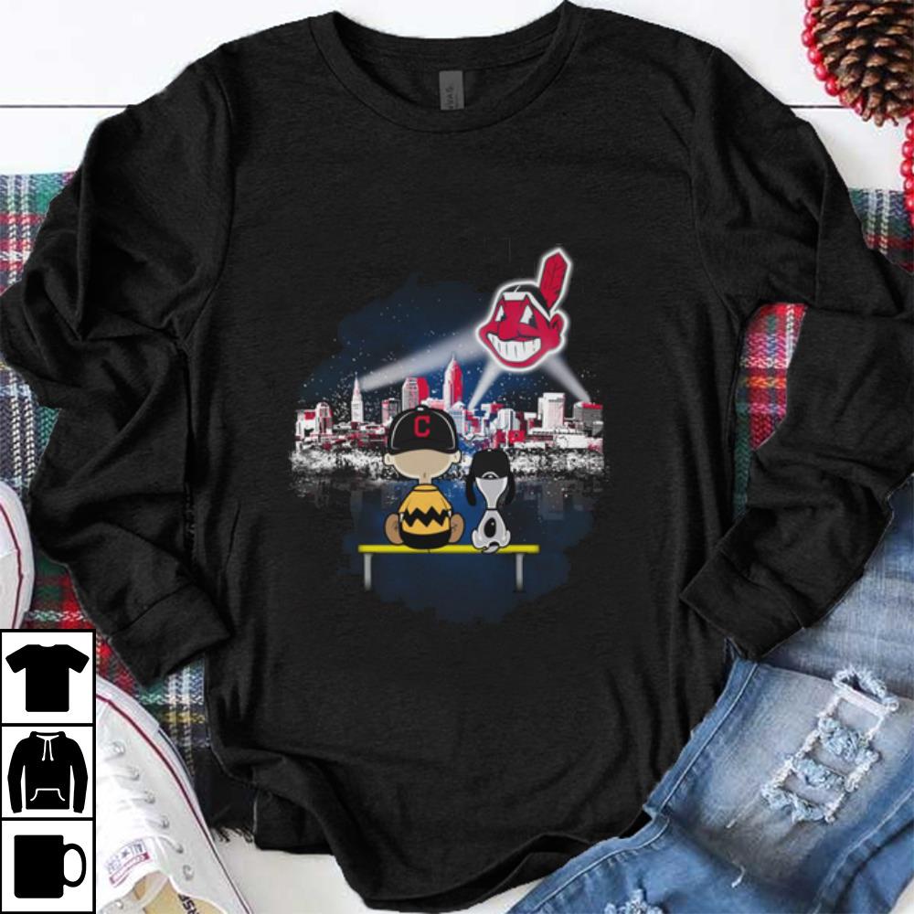 Nice Snoopy And Charlie Brown Cleveland Indians shirt