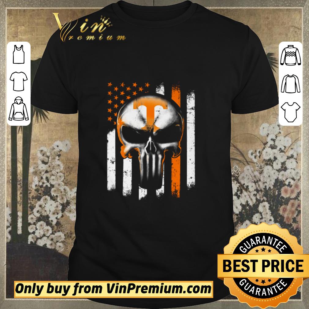 Original Tennessee Volunteers Skull American flag shirt sweater