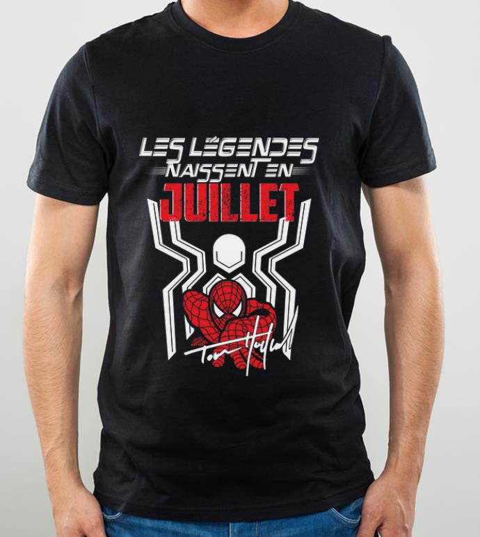 f00cd1e5 pretty spiderman les legendes naissent en juilllet signature shirt 4 - Pretty Spiderman Les Legendes Naissent En Juilllet Signature shirt
