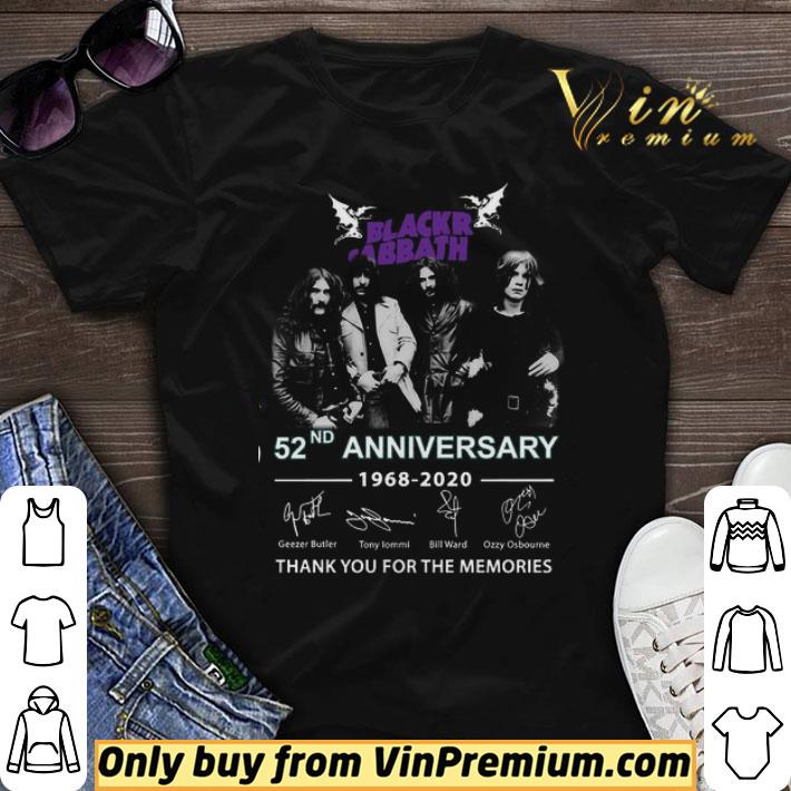 Black Sabbath 52nd Anniversary 1968 2020 Signature Thank You For The Memories shirt sweater