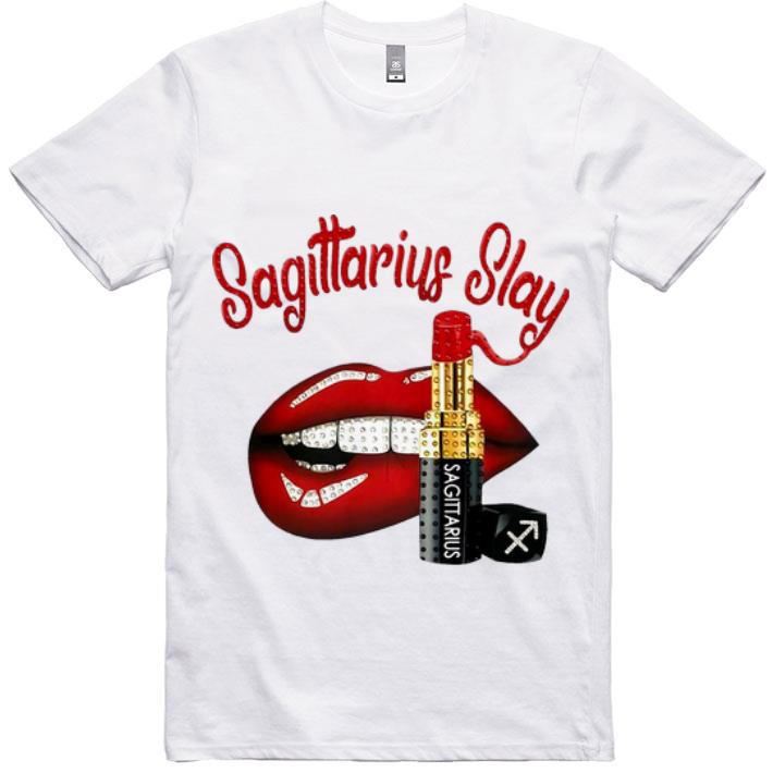 Awesome Lip And Lipstick Sagittarius Slay shirt