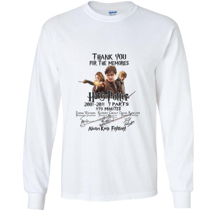 fa303459 top thank you for the memories harry potter always keep fighting shirt 4 - Top Thank You For The Memories Harry Potter Always Keep Fighting shirt