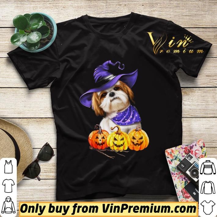 fe3a4d48 shih tzu witch pumpkin halloween shirt sweater 4 - Shih Tzu Witch Pumpkin Halloween shirt sweater