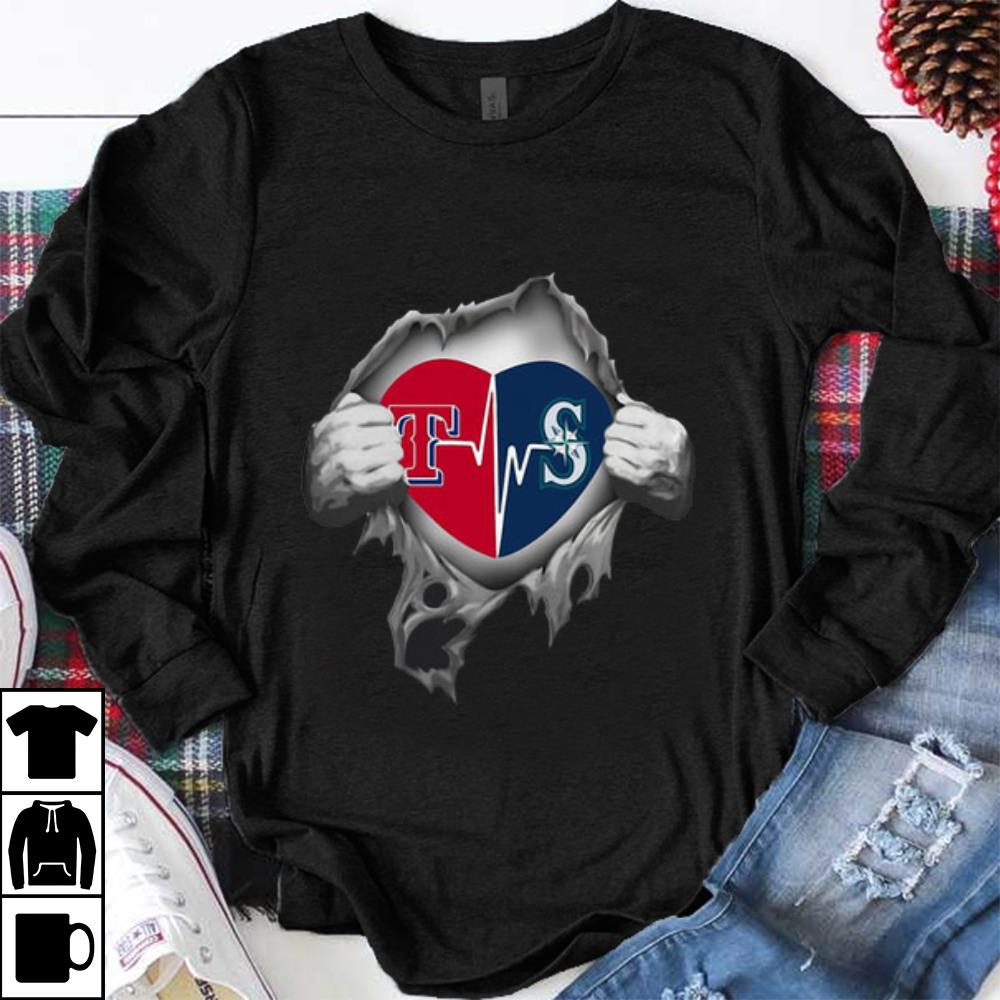 Pretty Texas Rangers Blood Inside Me Seattle Mariners shirt