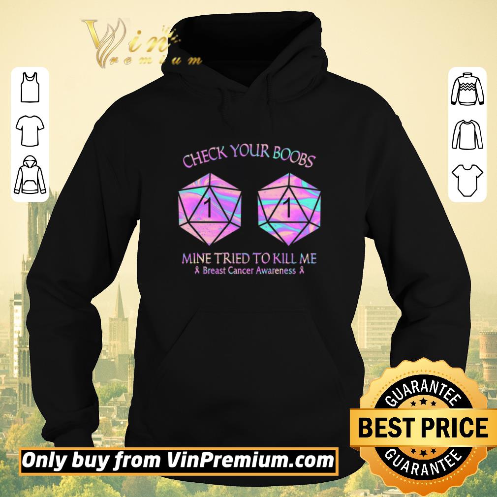 05745df1 funny dungeon check your coocs mine tried to kill me breast cancer awareness shirt sweater 4 - Funny Dungeon Check Your Coocs Mine Tried To Kill Me Breast Cancer Awareness shirt sweater