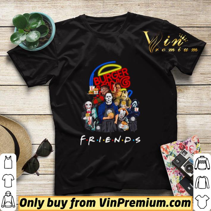 Horror character friends drink Burger King shirt sweater 073941dc horror character friends drink burger king shirt sweater 4 - Horror character friends drink Burger King shirt sweater