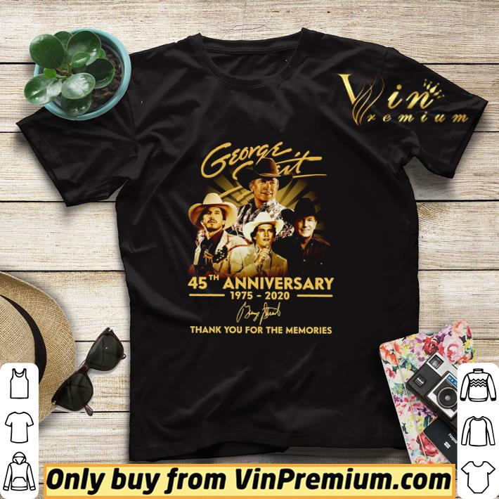 0d81217f george strait 45th anniversary 1975 2020 signatures thank you for the memories shirt sweater 4 - George Strait 45th anniversary 1975 2020 signatures thank you for the memories shirt sweater